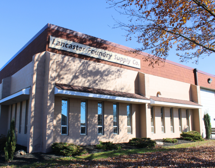 The Lancaster Foundry Supply Company building with signage